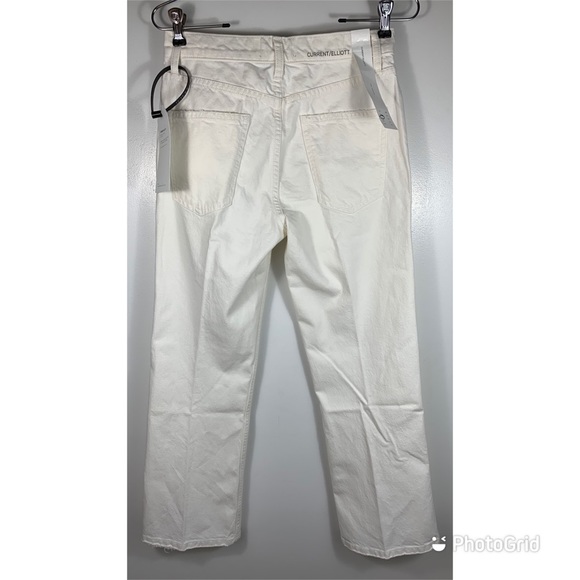 NWT CURRENT ELLIOTT The Vanessa White Out Jeans 25 - Picture 9 of 12